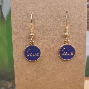 2/$10 dainty blue charm earrings